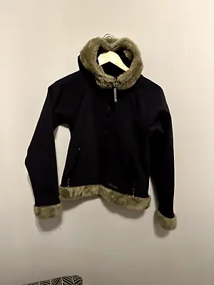 Marmot Furlong Jacket Women's Sz  SMALL Soft Shell Faux Fur Trim Hood Coat • $20