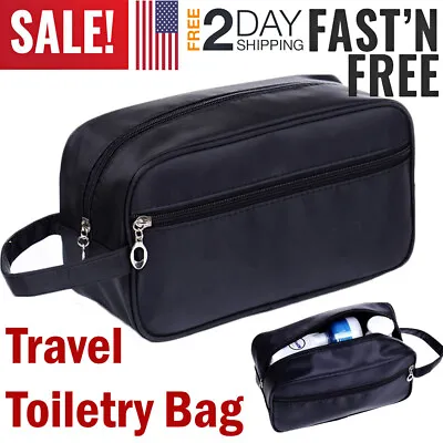 $8.99 • Buy Man Travel Toiletry Bag Kit Gift For Men Shaving Organizer Case Gym Shower Bag