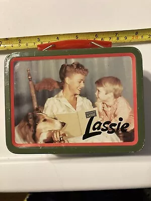 VINTAGE Lassie Mini Lunch Box - Tin Metal • $8.95