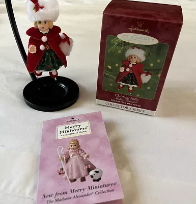 New Hallmark 2000 Christmas Holly Madame Alexander Collectible Ornament QX6611 • $5