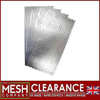 £9.99 • Buy CLEARANCE 10mm Aluminium Perforated Metal Sheet Mesh (2mm Thick) 250mm X 500mm