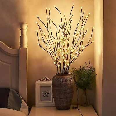 £9.91 • Buy Super Bright LED Willow Twig Lights Romantic Decorative Branch Lights Bedroom