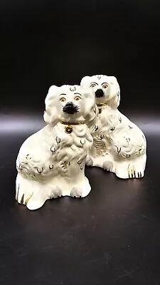 Vintage Pair Of Mantlepiece Spaniels Staffordshire Ceramic Wally Dogs Beswick • £126