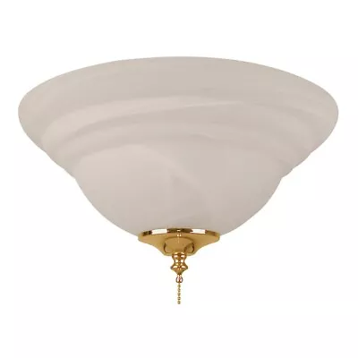 Craftmade 2 Light Bowl Light Kit With Finials Alabaster Glass - ELK126-11 • $74.99