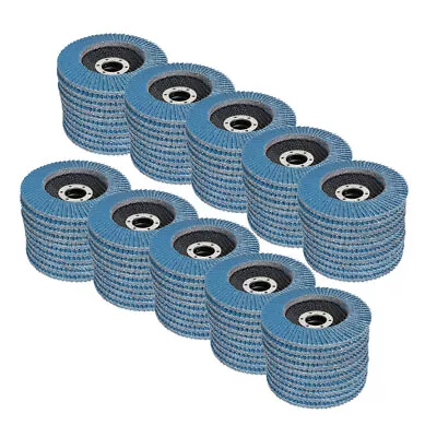 100PCS 4-1/2 ×7/8'' 40 Grit T29 Premium Zirconia Flap Disc Sanding Grinding Disc • $58.03