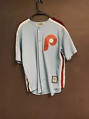 Vintage Mike SCHMIDT Philadelphia Phillies BABY BLUE Stitched Throwback  Jersey • $105