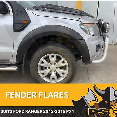 Ford Ranger Flares 2011-2015 PX1 Fender Flares Black FRONT FLARES ONLY • $199