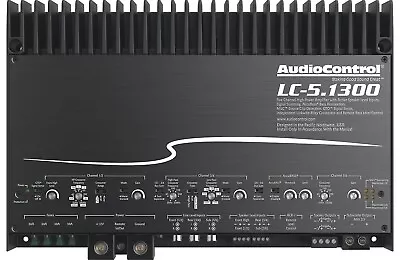 Audiocontrol 5-channel Channel Summing Car Speaker Subwoofer Amplifier Lc-5.1300 • $644.90