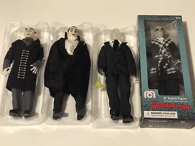 MEGO Universal Monsters Invisible Man Dracula Glow In The Dark Nosferatu Figures • $50