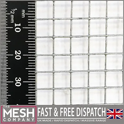 Coarse Galvanised Welded Mesh (1/4  X 1/4  Hole X 23 SWG Wire) Quality Weldmesh • £12.99