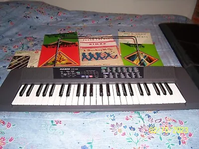 CASIO CTK-100 Portable Beginners Keyboard - W/Power Supply  Case & Music Sheets • $45