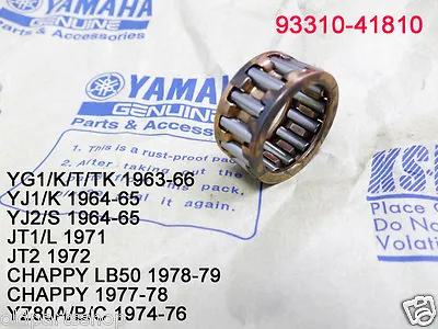 Yamaha YG1 YJ1 JT1 LB80 Con Rod Bearing NOS YZ80 LB50 Big Bearing 93310-41810 • $42.14