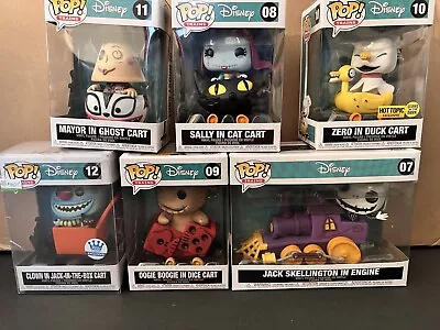 Funko Pop Nightmare Before Christmas Train Set COMPLETE Set Of 6 W/Clown In Cart • $100