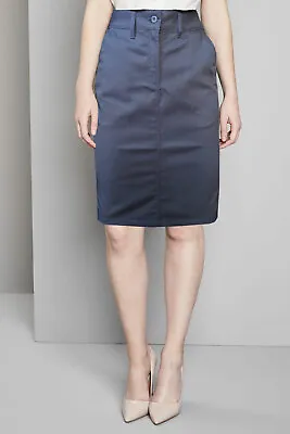 £6.99 • Buy Ladies Classic Chino Skirt Work Office School Midi Bodycon Pencil Skirts Womens