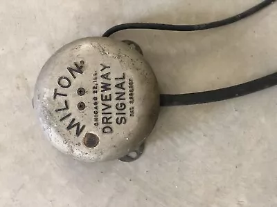 Milton Driveway Signal Bell Chicago Vintage • $200