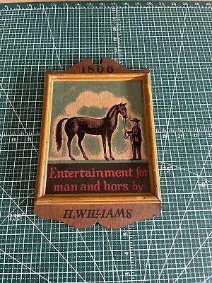 Vintage 1970’s Or 60’s  Wooden 1806 Tavern Sign H. Willlans Taverns Of America • $35