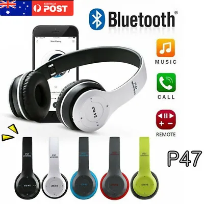 $14.99 • Buy Noise Cancelling Wireless Headphones Bluetooth 5 Earphone Headset With Mic Hot