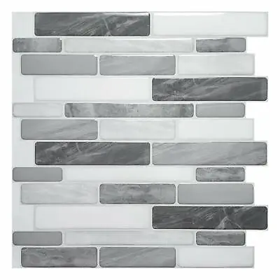 10 Pck 12x12 Peel And Stick Backsplash Kitchen Bathroom Mosaic Tiles Wall Decor • $28.99