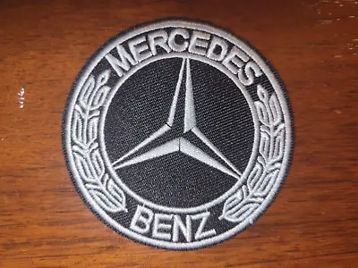 Mercedes Benz Silver & Black Iron On Patches  2.75  X  2.75  • $3.99