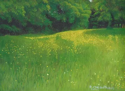 Summer Meadow - David Meadham - Fine Art Giclee Print - A4 Size • £40