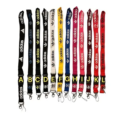 ADIDAS Lanyard Detachable Keychain Phone Camera Strap Badge ID Holder Key • $4.77