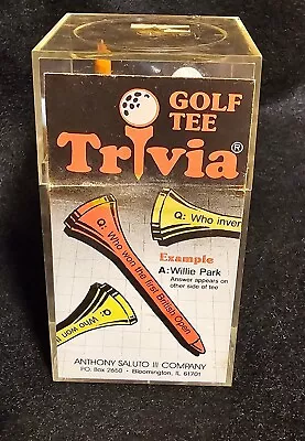 Vintage Golf Tee Trivia Tees From The Anthony Saluto III Company Mutli-Colored • $8.37