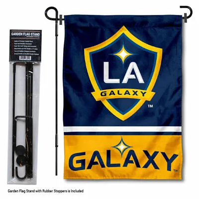 Los Angeles Galaxy Garden Flag And Yard Pole Stand Included • $32.95