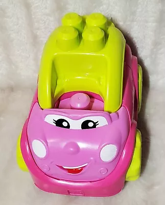 Mega Bloks First Builders Catie Convertible Pink/Yellow Car No Figure Included • $10.95