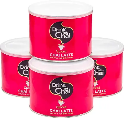 Drink Me Chai Spiced Chai Latte 1Kg (Pack Of 4) - Just Add Water Chai Latte  • £57.23