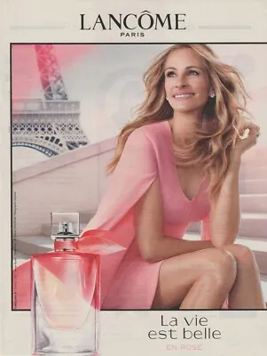 Paper Advertising - Advertising Paper - La Vie Est Belle En Rose De Lancôme N°2 • £2.68