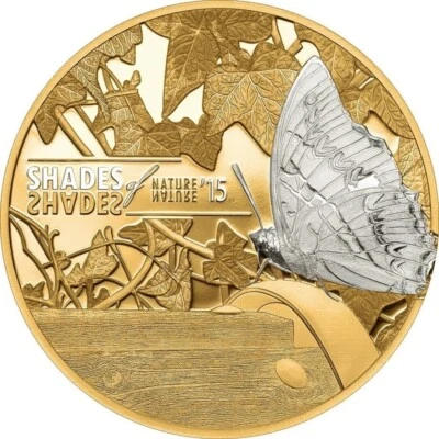 $98 • Buy 2015 Cook Island Shades Of Nature Butterfly Silver Proof Coin