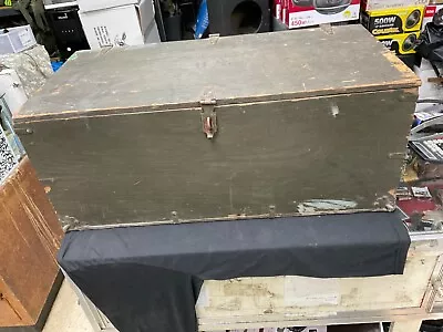 Vintage 1967 Military Foot Locker Trunk Box Bern Kane Production INC. • $250