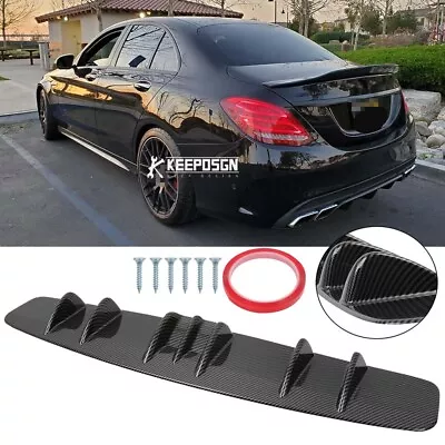 Rear Bumper Diffuser Spoiler Lip Splitter For Mercedes-Benz C63 AMG W212 W211 • $49.39