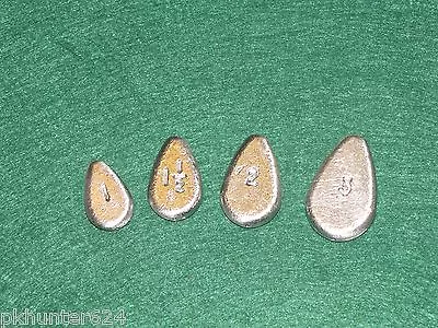 20 No Roll Sinkers -  Fishing Tackle - Surf Or River Weight - Catfish • $18.99