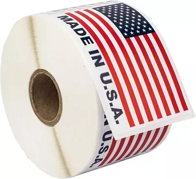 2x3 Proudly Made In USA Label Stickers 2  X 3  Labels  • $94.98