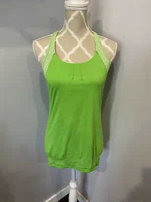 $22 • Buy Lululemon Practice Freely Tank Green Size 6 Excellent Condition