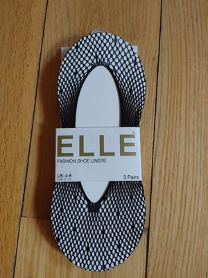 £1.99 • Buy Elle Fashion Shoe Liners 3 Pack Size UK 4-8 NEW