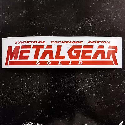 [8.5  X 2 ]  [Vinyl Bumper Sticker] - Metal Gear Solid Logo - Playstation 1 PS1 • $6.95