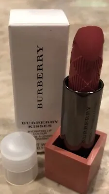 $16 • Buy BURBERRY KISSES HYDRATING LIPSTICK #17 English Rose With Tester Box & Cap