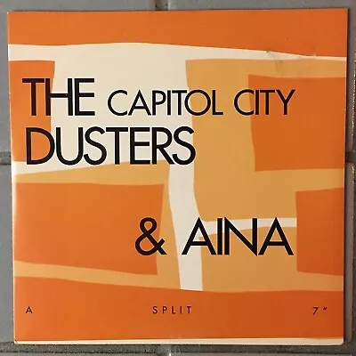 Capitol City Dusters & Aina Split 7” Blue Marble Vinyl Dischord Fugazi Skewbald • $10