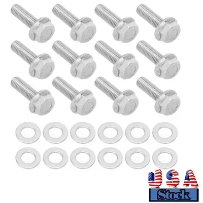 Stainless Steel Exhaust Manifold Header Bolts Kits For LS1 LS2 LT1 LS3 US • $11.99