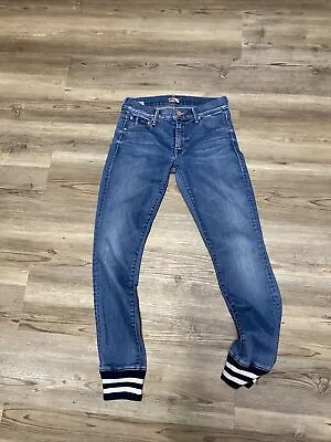 Mother Jeans “Blue Trainer Cuff Jeans” The Famous Heroine Wash—24 • $45