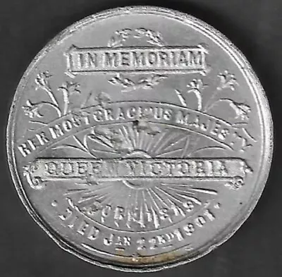 Great Britain - 1901 Queen Victoria In Memoriam Medallion • $6.75