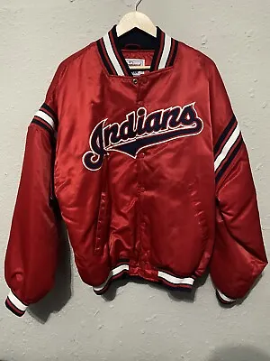 Vintage Starter Diamond Collection MLB Cleveland Indians Jacket Size L. • $60