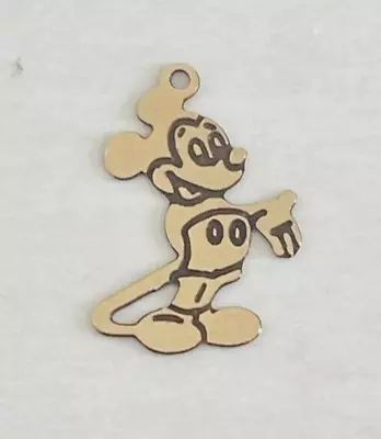 14K  Yellow Gold Mickey Mouse Charm Pendant .27 Grams • $62.99