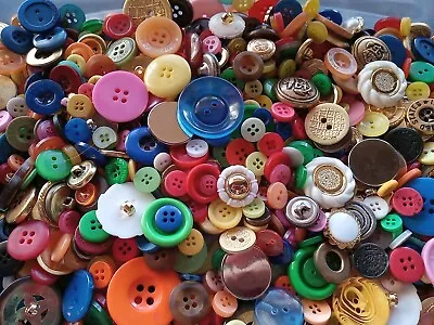 Sewing Button Assortment Lots Of 250 500 And 1 Pound Buttons New And Vintage • $4.59