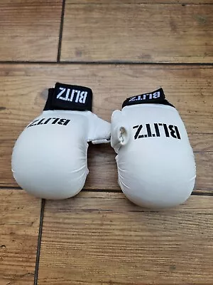 Blitz Karate Mitts Gloves PU Elite Sparring With Thumb Martial Arts Taekwondo XS • £5.99