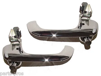 New Chrome Outside Exterior Door Handle Set PAIR / For 1967-68 Mustang & Cougar • $47.99