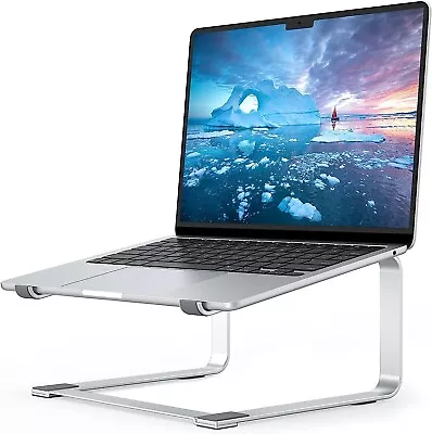 SOUNDANCE Laptop Stand For Desk Metal Computer Riser Heavy Stable PC Holder • £12.98
