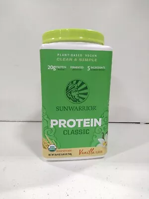 NEW SUNWARRIOR Organic Brown Rice Protein Vanilla 26.45 Ounce • $15.70